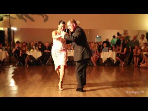  Andrea Reyero  and  Sebastian Missé  are  dancing  at  Russian Tango Congress  in  2016