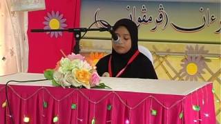 BTPNNS | MTAQSS KPM Tahun 2016 (Hafazan Perempuan) - Farheen Al Firdausi bt Ruzaimi (Kuala Lumpur)
