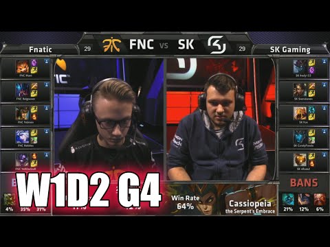 Fnatic vs SK Gaming | S5 EU LCS Summer 2015 Week 1 Day 2 | FNC vs SK W1D2 G4 Round 1