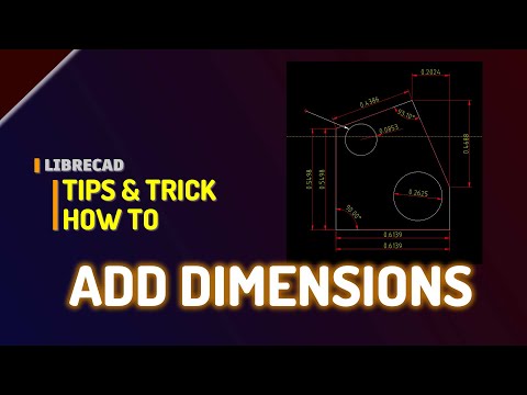 LibreCAD How To Add Dimension