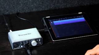 Video thumbnail for Focusrite iTrack Solo iPad Audio Interface Audio Demonstration by DV247 Music Store UK TV