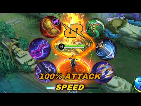 RYLLES LING IS READY FOR M4 | 100% ATTACK SPEED BUILD | MOBILE LEGENDS