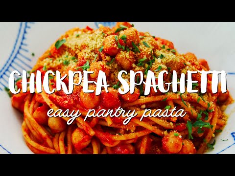 QUICK Chickpea Spaghetti Recipe
