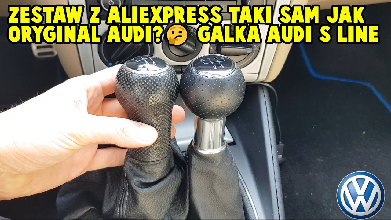 Wymiana gałki/mieszka biegów S-Line VW Golf 4/Bora/Passat/Seat. Zestaw z Aliexpress.