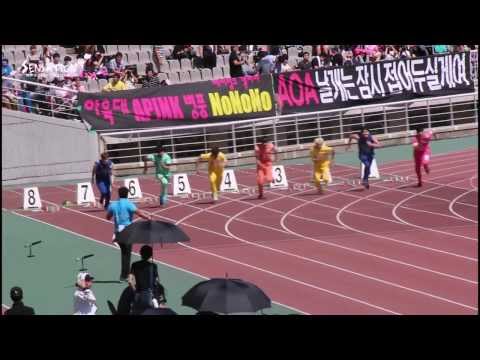 130903 MBC Idol Star Athletics Championship B A P daehyun 100M running race