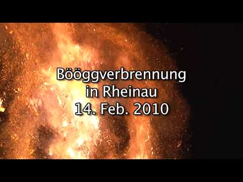 Bööggverbrennung in Rheinau