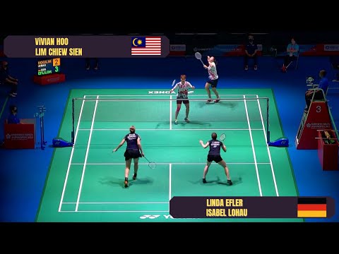 BADMINTON | Vivian HOO/LIM Chiew Sien (MAS) vs. Linda EFLER/Isabel LOHAU (GER) | Japan Open 2022