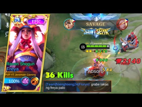 36 KILLS FREYA SUPER HYPER GAMEPLAY USE THIS BUILD😡 | FREYA BEST BUILD 2023 | MUST WATCH | MLBB