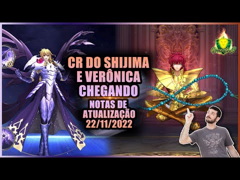 REPARO de ARMADURA do SHIJIMA e NOVO CAVALEIRO CHEGANDO - Notas de Atualização Saint Seiya Awakening