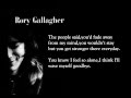 Wave myself goodbye - Rory Gallagher (lyrics on screen)