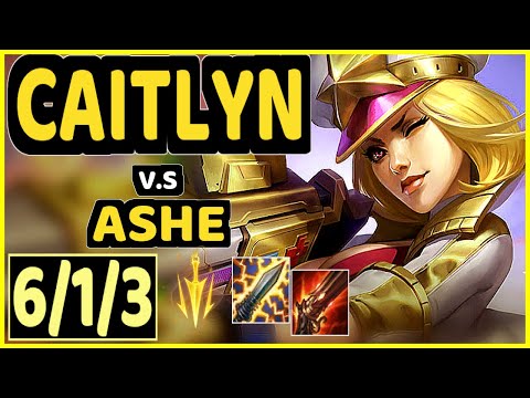 FORG1VEN (CAITLYN) vs ASHE - 6/1/3 KDA BOTTOM ADC GAMEPLAY - EUW Ranked MASTER