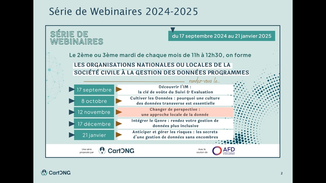 Webinaire : Changer de perspective : une approche locale de la donnée