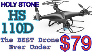 The FASTEST Drone I have Ever Flown For Under $79! Review and Instructions Of The Holy Stone HS110D