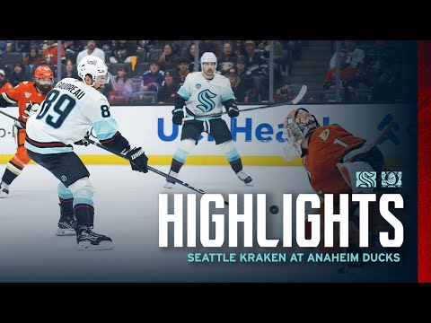 Seattle Kraken at Anaheim Ducks | 12/22 Game Highlights