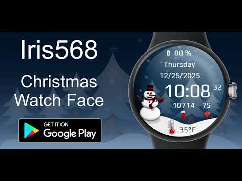Iris568 Christmas Watch Face video thumbnail