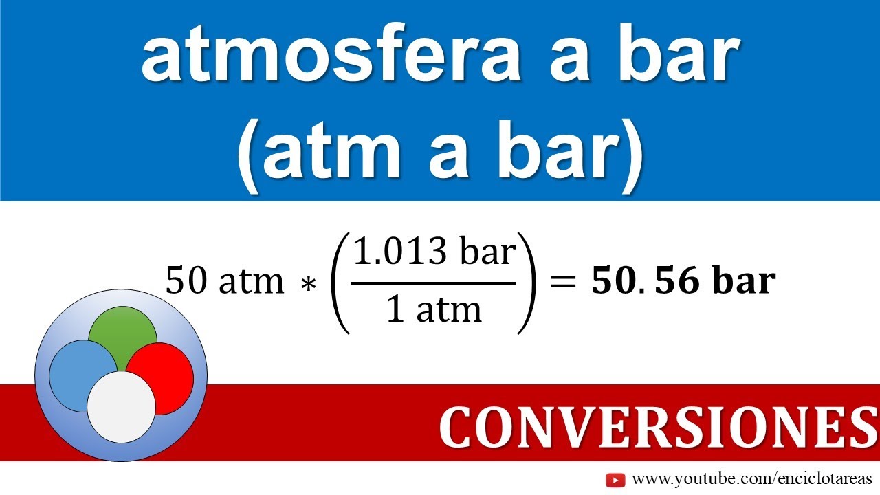 Conversión de atm a bar - parte 2