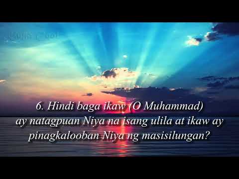 093 Surah Adh Dhuha with Tagalog translation