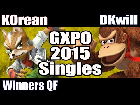 GXPO15 Singles: SSB Wii U - WQF - K0rean vs DKwill