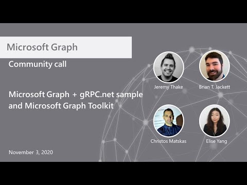 Microsoft Graph community call November 2020