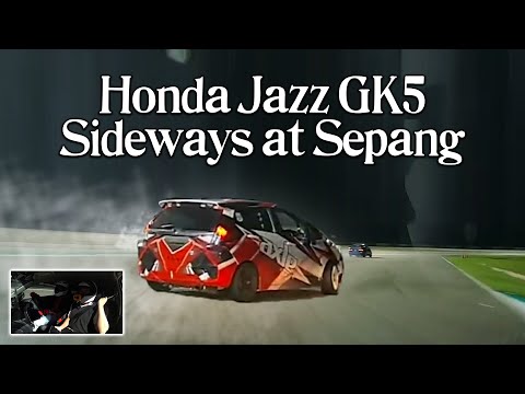 Honda Jazz GK Going Sideways At Sepang Circuit | Track Day