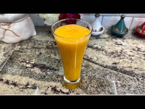 Persimmon Fruit Juice | Kaki Juice العصير الشتوي عصير الكاكي الطبيعي #kaki #persimmon #كاكي #عصير
