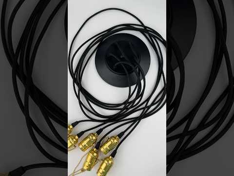 Люстра павук в стилі лофт Spider-B-6 на 6 ламп ( алюмінієвий патрон ланцюжок) золото