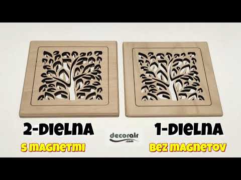 Rozdíly mezi typy větracích mřížek – 1dílné vs 2dílné