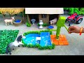 DIY How To Make Cow Shed House Of Animals Horse House Cow Shed Mini Hand Pump Woodwork 60