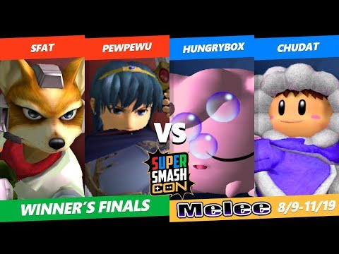 SSC 2019 SSBM Teams -  SFAT & PewPewU VS  Hungrybox & Chudat - Smash Melee Winner's Finals