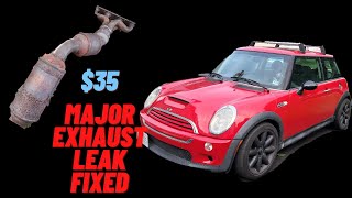 Fixing the WORST Exhaust Leak in my Mini Cooper S!