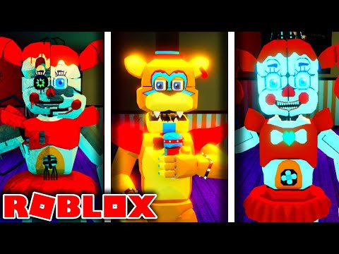 New Animatronics Glamrock Freddy and Circus Baby in Roblox Scrap Babys Pizza World