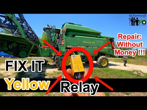 🛠️ Repair: Without money and little work JD 2066 Combine, not Rotate header🔥 Soldering the Relay🔥