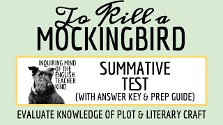 To Kill a Mockingbird Test and Answer Key with Study Guide for High School