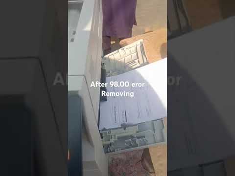 Hp 4555 All in One after removing Error 98.00. #hdd