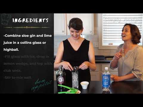 How to Make a Sloe Gin Rickey - Simply Jocelyn Cocktails