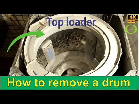 How to remove a drum from a top loader washing machine - step by step