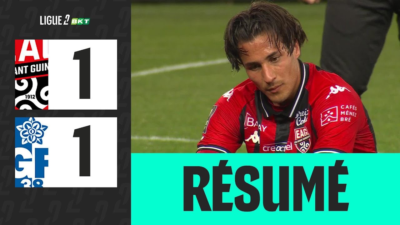 Guingamp vs Grenoble Foot 38 Highlights