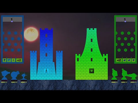 Castle Destruction Marble Race in Algodoo ☆ The War Day #194-196