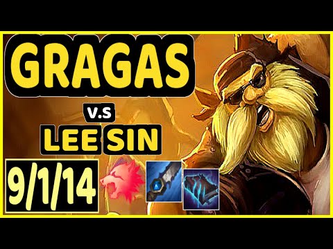 SKEANZ (GRAGAS) vs LEE SIN - 9/1/14 KDA JUNGLE CHALLENGER GAMEPLAY - EUW