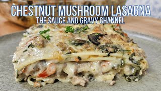 Chestnut and Mushroom Lasagna Sauce 🌰 How to Make a White Lasagna with Chestnuts and Mushrooms 🍄