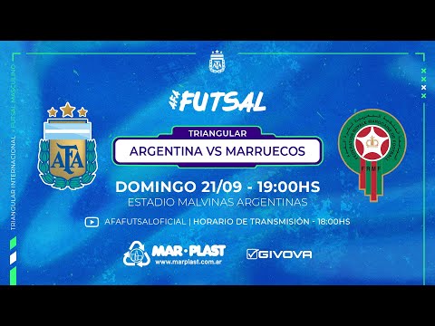 ⚽🇦🇷 Futsal | Triangular Internacional | Selección Argentina masculina vs Marruecos