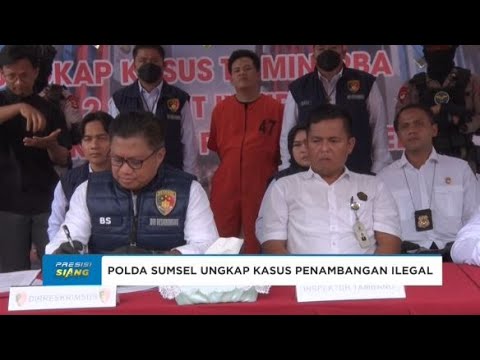 POLDA SUMSEL UNGKAP KASUS PENAMBANGAN ILEGAL, 5 TON BATUBARA DISITA