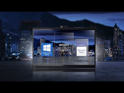 NEC MultiSync WD551 Windows Collaboration Display 139cm 55 Zoll video preview