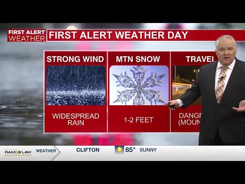 First Alert: Weekend storm will bring us rain with heavy snow in the mountains