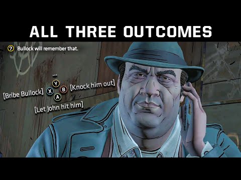 Knock Out Or Bribe Detective Bullock - All Choices Batman Telltale Games