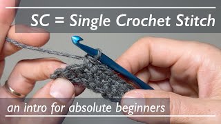 Single Crochet Stitch - How to make a single crochet stitch step by step