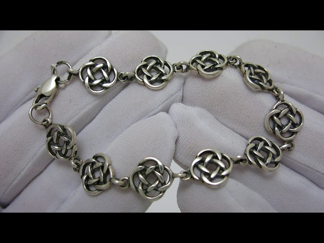 Срібний браслет 102цф Відео огляд