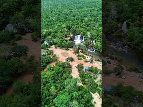A Cachoeira do Prata , Juscimeira, a cerca de 140 km de Cuiabá, no Mato Grosso.  #brasil
