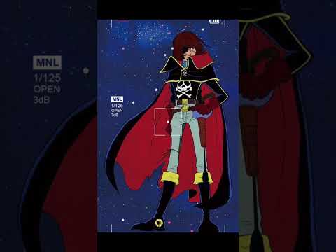 🌌⚓ The legendary space pirate brought to life — Captain Harlock in stunning hyper-realism! 🏴‍☠️ A