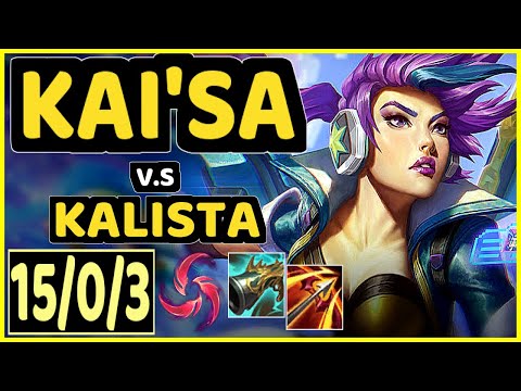 KAI'SA vs KALISTA - 15/0/3 KDA BOTTOM ADC GAMEPLAY - NA Ranked GRANDMASTER